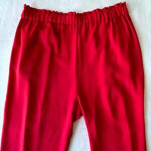 Primark Red High-Waist Tie Pants – Size US 10